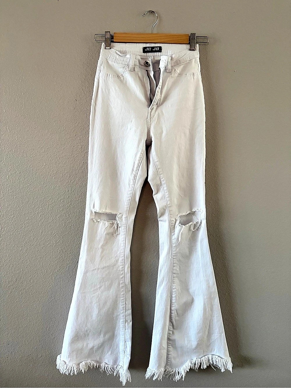 White Flare Jeans - Picture 1 of 2
